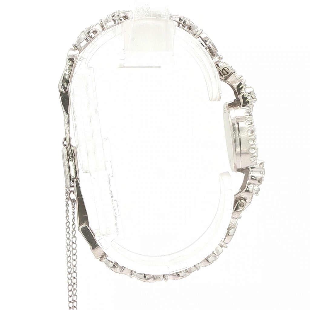 1960s Estate Hamilton Natural Diamond Cocktail Watch – 14K White Gold Case