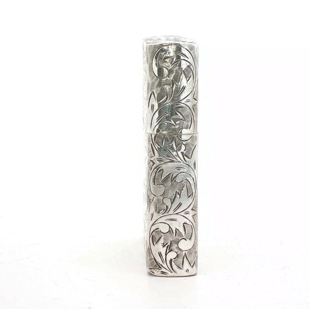 Estate Sterling Silver Engraved Lighter – 1947–1953 Zippo Insert