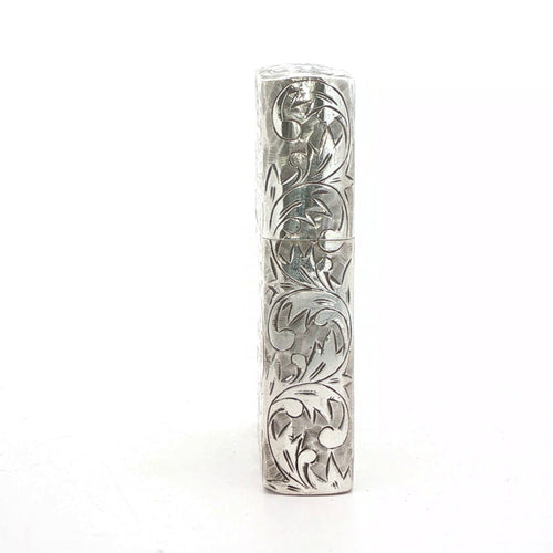 Estate Sterling Silver Engraved Lighter – 1947–1953 Zippo Insert