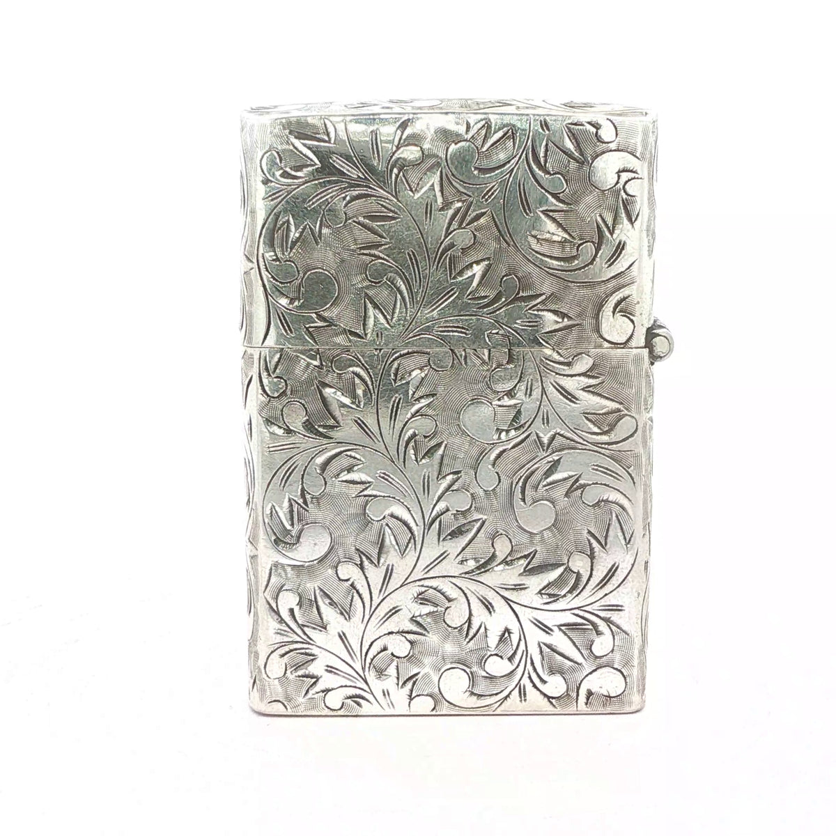 Estate Sterling Silver Engraved Lighter – 1947–1953 Zippo Insert