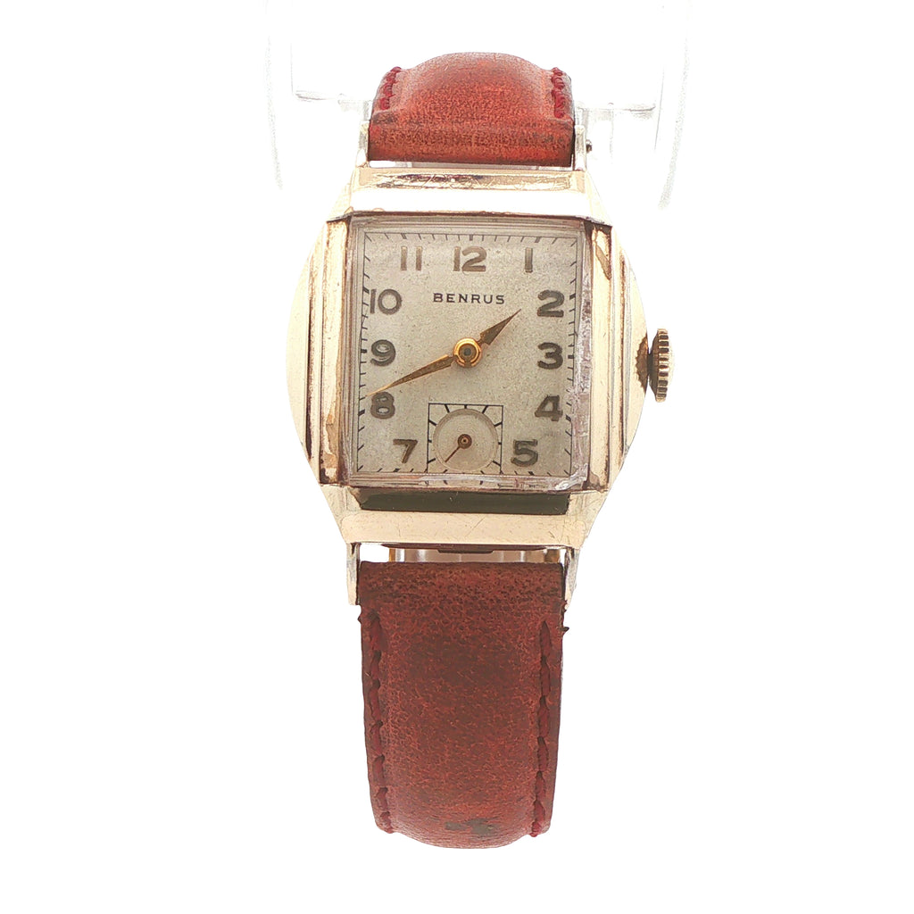 Estate Vintage Benrus 10K Gold Filled Swiss Watch