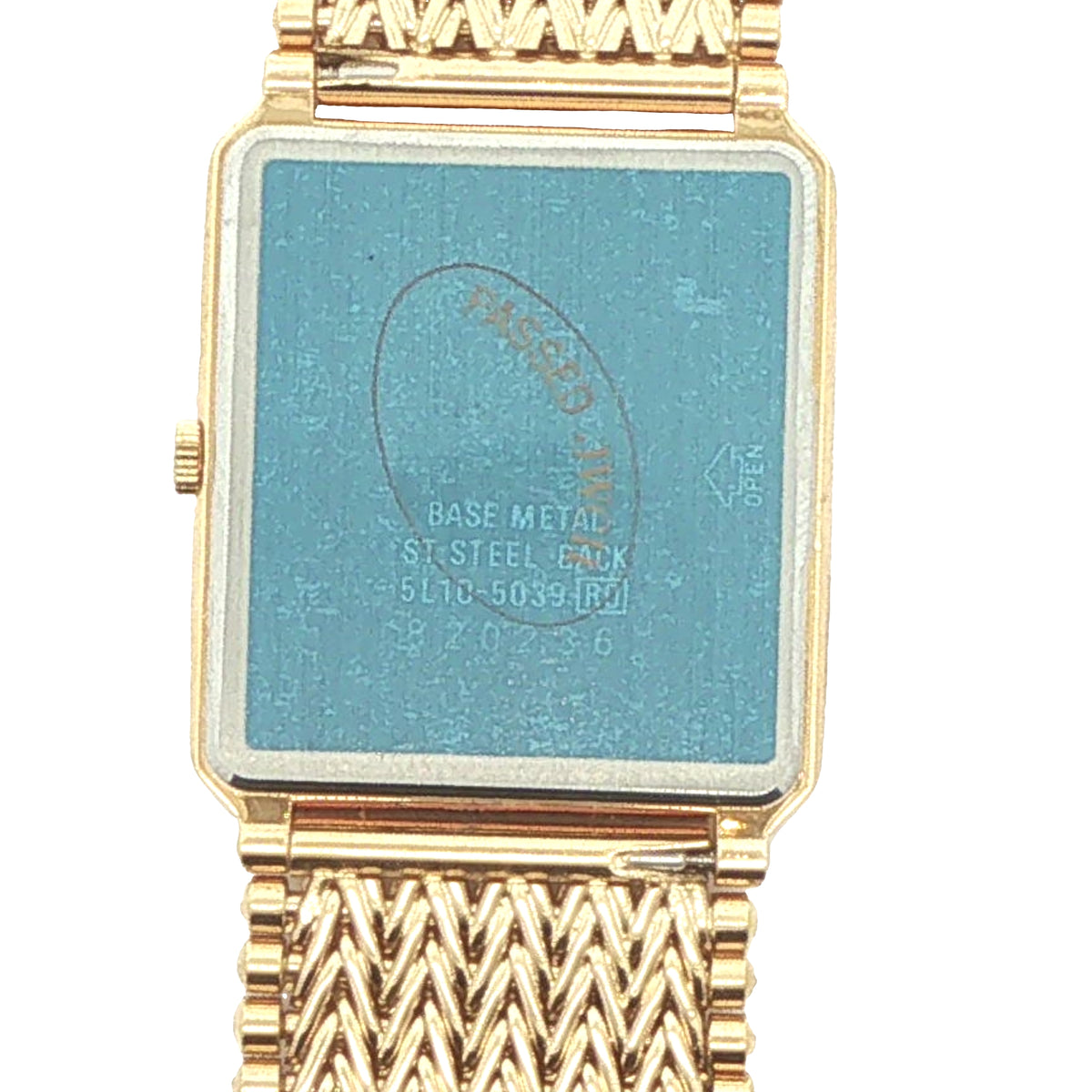 Estate Vintage Seiko Lassale 27mm Gold-Plated Woven Bracelet Watch – 1988
