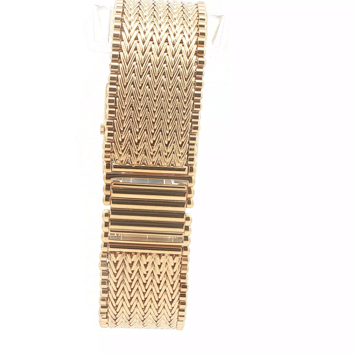 Estate Vintage Seiko Lassale 27mm Gold-Plated Woven Bracelet Watch – 1988