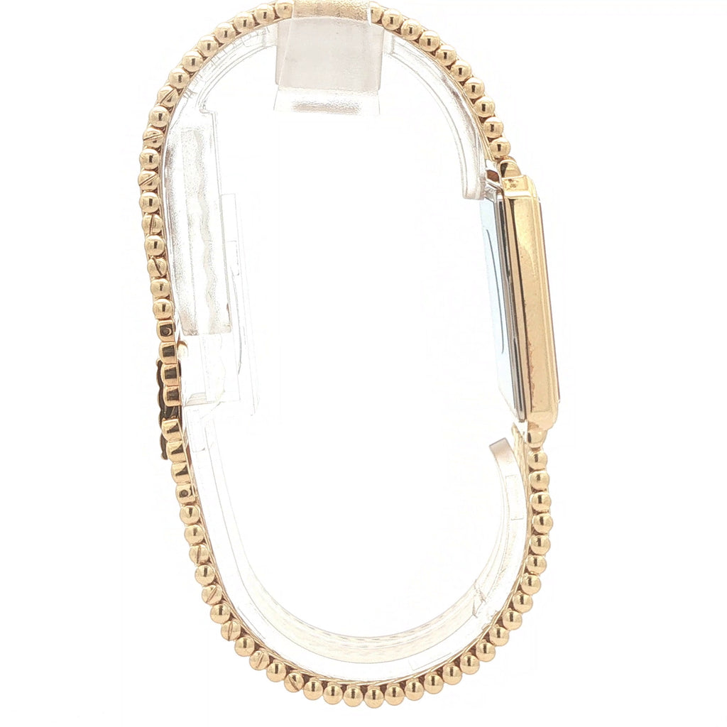 Estate Vintage Seiko Lassale 27mm Gold-Plated Woven Bracelet Watch – 1988
