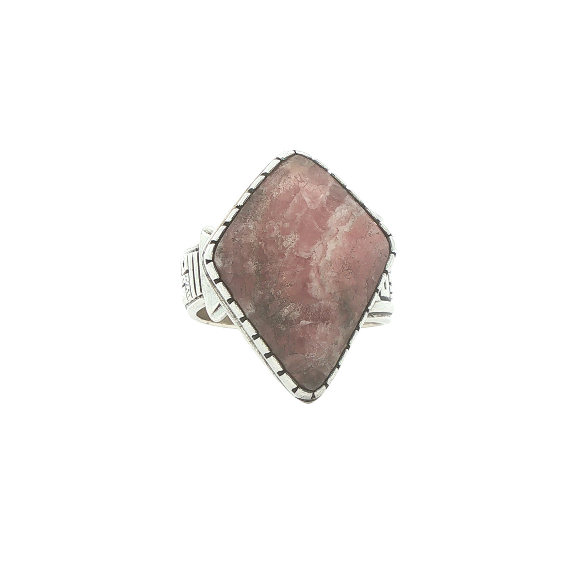 Vintage Estate Relios RMT Sterling Silver Pink Stone Ring – SZ 9