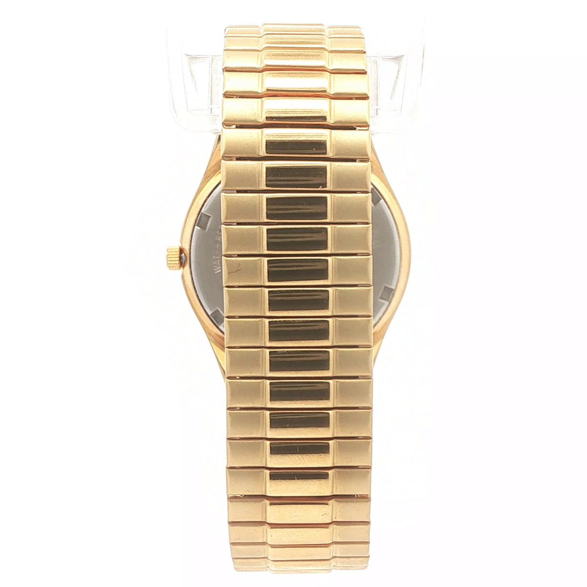 Vintage 1990s–2000s Seiko Railroad Approved Men’s 35mm Gold-Tone Day-Date Watch