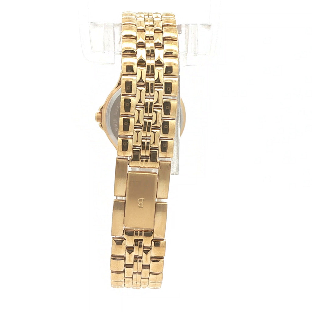 1998 Estate Vintage Bulova Ladies’ 24mm Gold-Tone Natural Diamond Watch