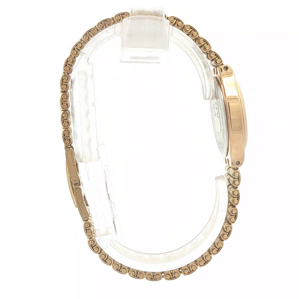 1998 Estate Vintage Bulova Ladies’ 24mm Gold-Tone Natural Diamond Watch