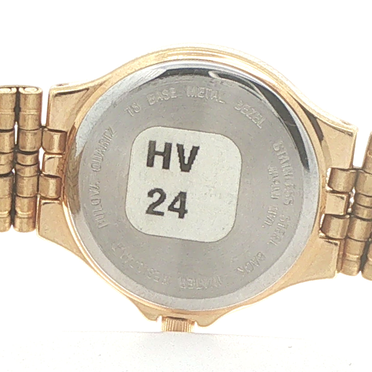 1998 Estate Vintage Bulova Ladies’ 24mm Gold-Tone Natural Diamond Watch