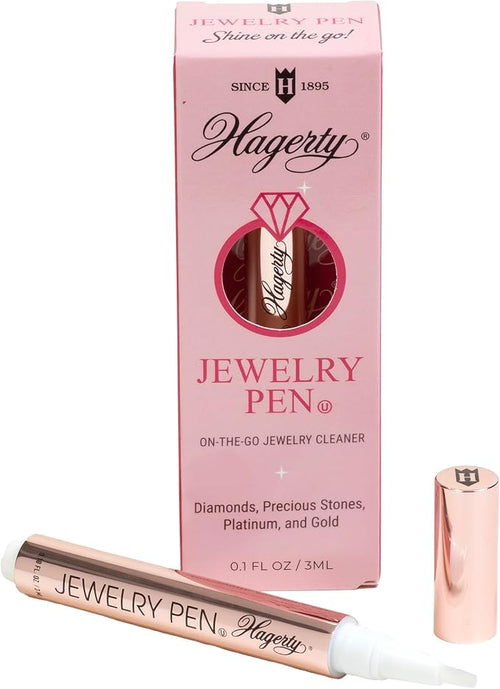 Hagerty Jewelry Pen On-the-Go Jewelry Cleaner – Click, Brush & Shine 3 mL