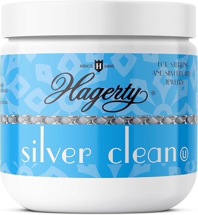 Hagerty Silver Clean 7 fl oz Sterling Silver & Silverplate Jewelry Cleaner with Dipping Basket