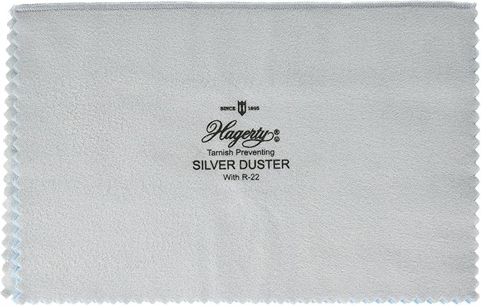Hagerty Silver Duster Tarnish-Preventing Two-Piece Polishing Cloth – 15" x 12"