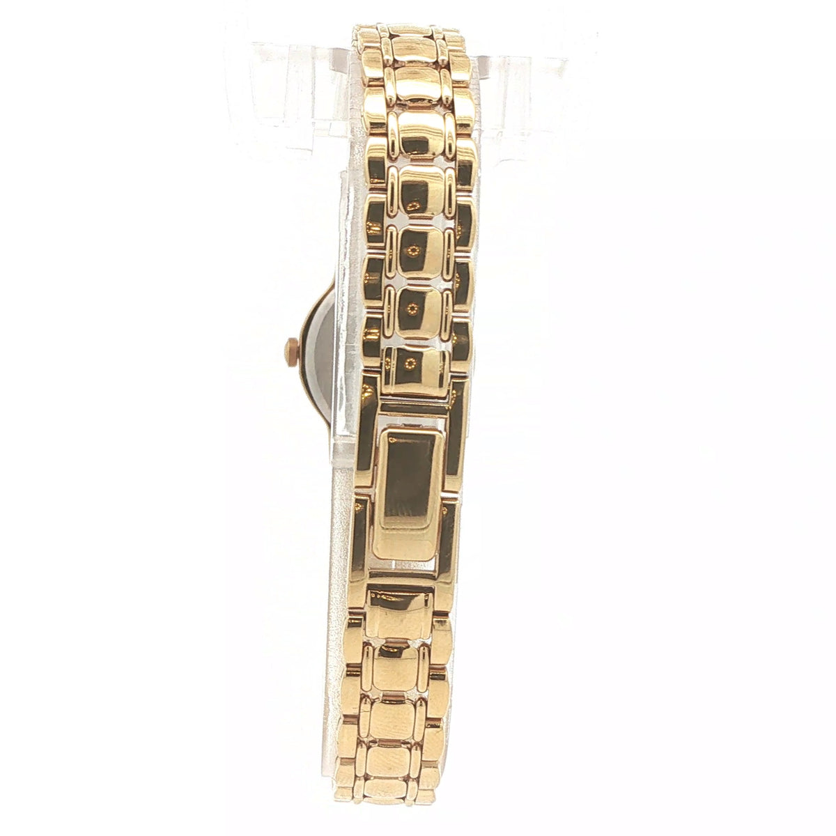Estate Vintage Seiko Ladies’ 22mm Gold-Tone Black Dial Watch — Circa 1990s–2000s