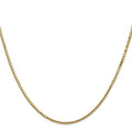 New 14K Yellow Gold 20" Solid Box Chain Necklace 1.5mm – Unisex