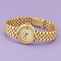 1998 Estate Vintage Bulova Ladies’ 24mm Gold-Tone Natural Diamond Watch
