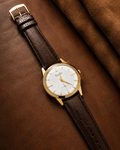 Estate Lucien Piccard 18K Yellow Gold Manual Wind Dress Watch, Circa 1950s