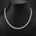 16-Inch Sterling Silver 10.00 CTW Lab-Grown Diamond Tennis Necklace