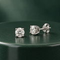 New 14K White Gold Lab-Grown Diamond Stud Earrings – Approx. 0.50 CTW, VS Clarity