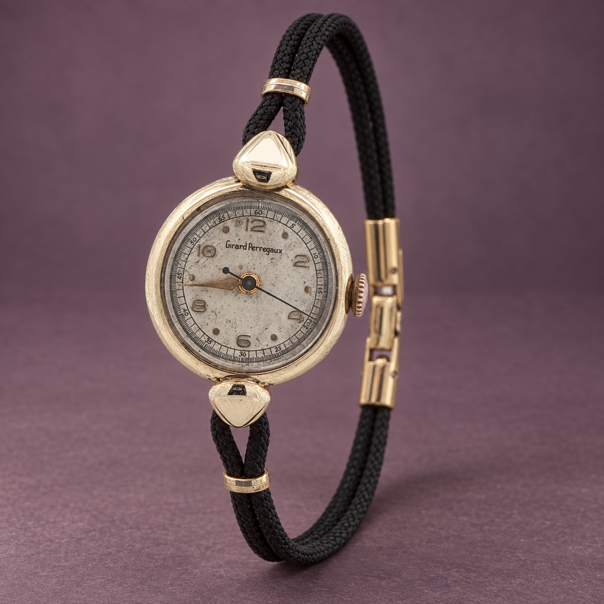 Circa 1945 Estate Girard-Perregaux 17-Jewel Manual Wind Gold 20mm Swiss Watch
