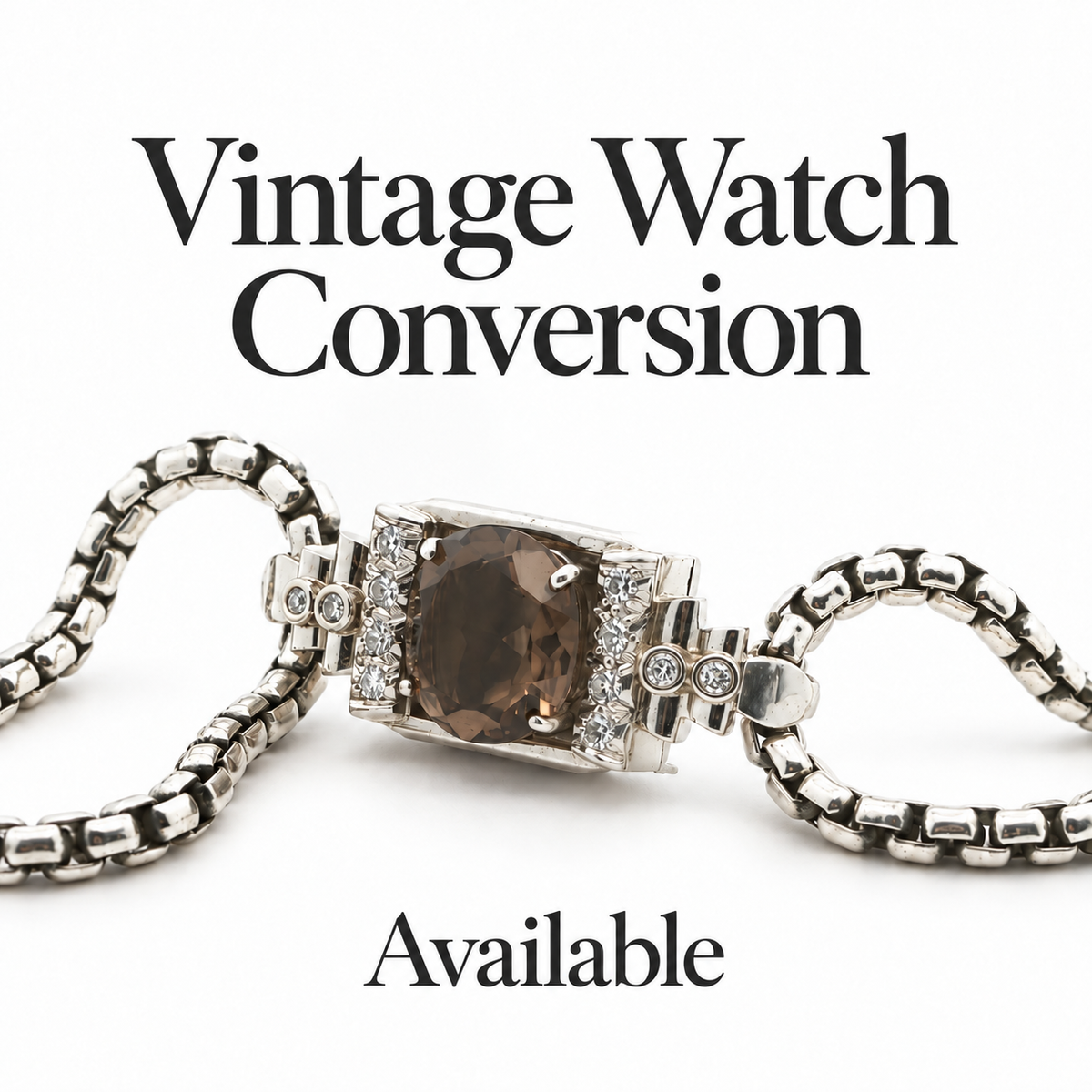 1960s Estate Hamilton Natural Diamond Cocktail Watch – 14K White Gold Case