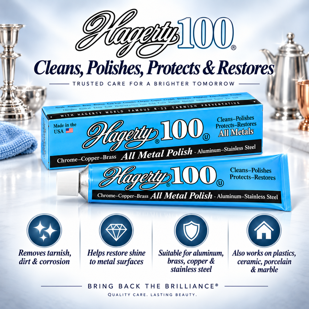 Hagerty 100 All Metal Polish with R-22 Tarnish Preventative – 4 oz