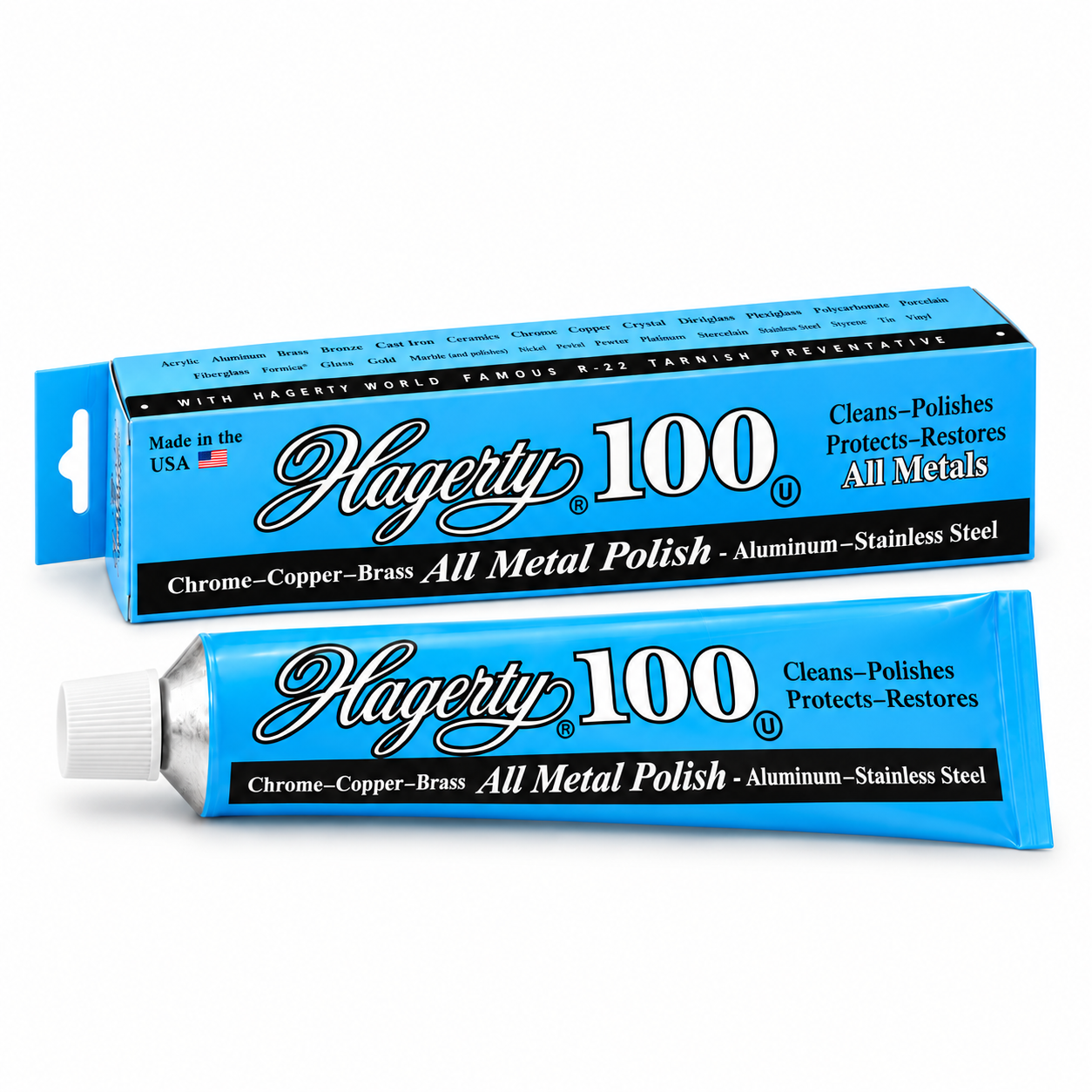 Hagerty 100 All Metal Polish with R-22 Tarnish Preventative – 4 oz