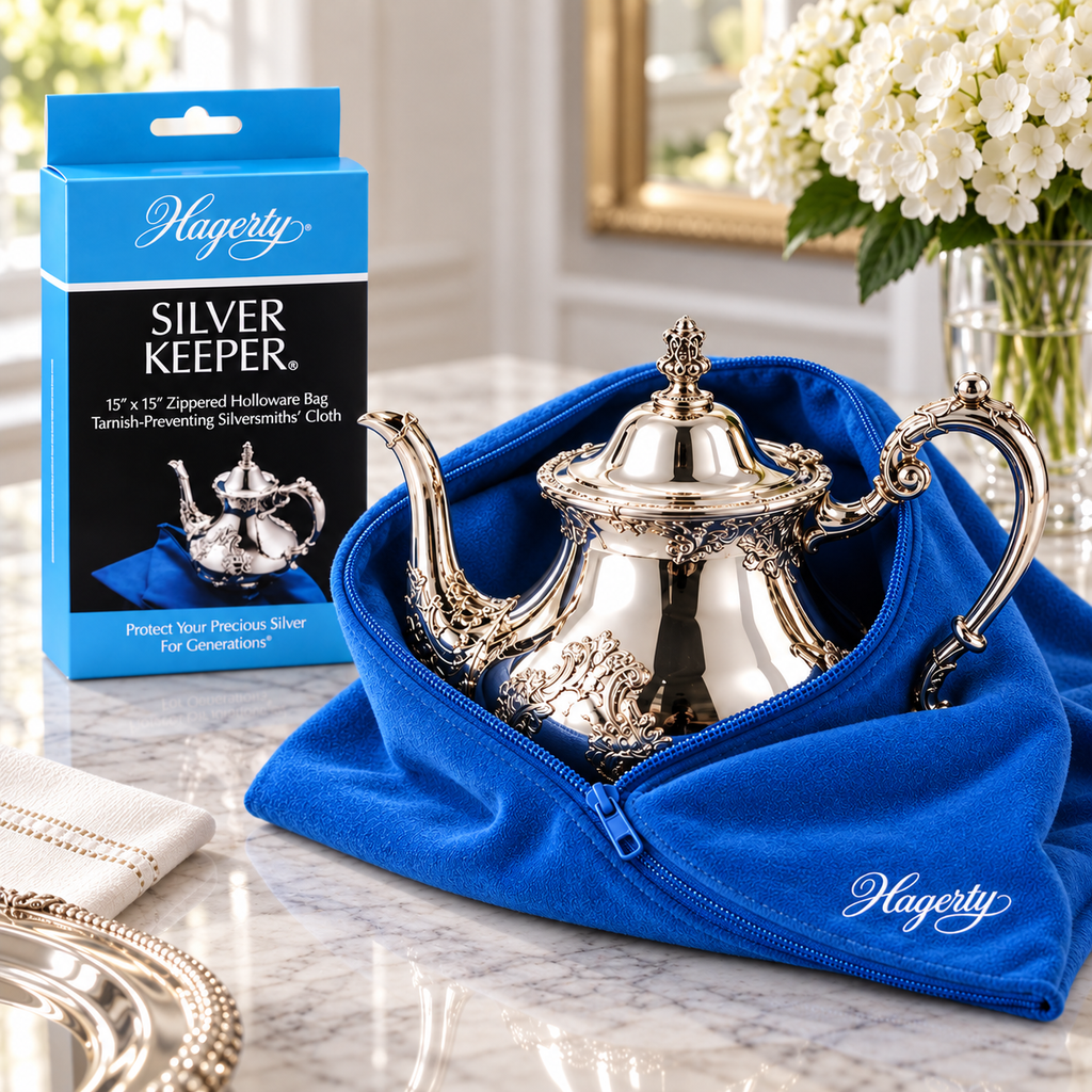 Hagerty Silver Keeper 15" x 15" Zippered Anti-Tarnish Silver Storage Bag