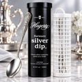 Hagerty Flatware Silver Dip Cleaner with Dipping Basket – 16.9 fl. oz. / 500 mL