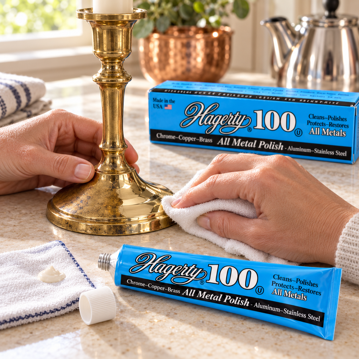 Hagerty 100 All Metal Polish with R-22 Tarnish Preventative – 4 oz