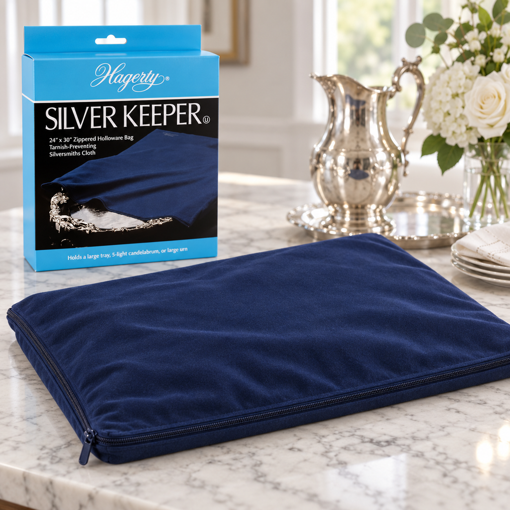 Hagerty Silver Keeper Zippered Silver Storage Bag – 24” x 30” Tarnish Prevention