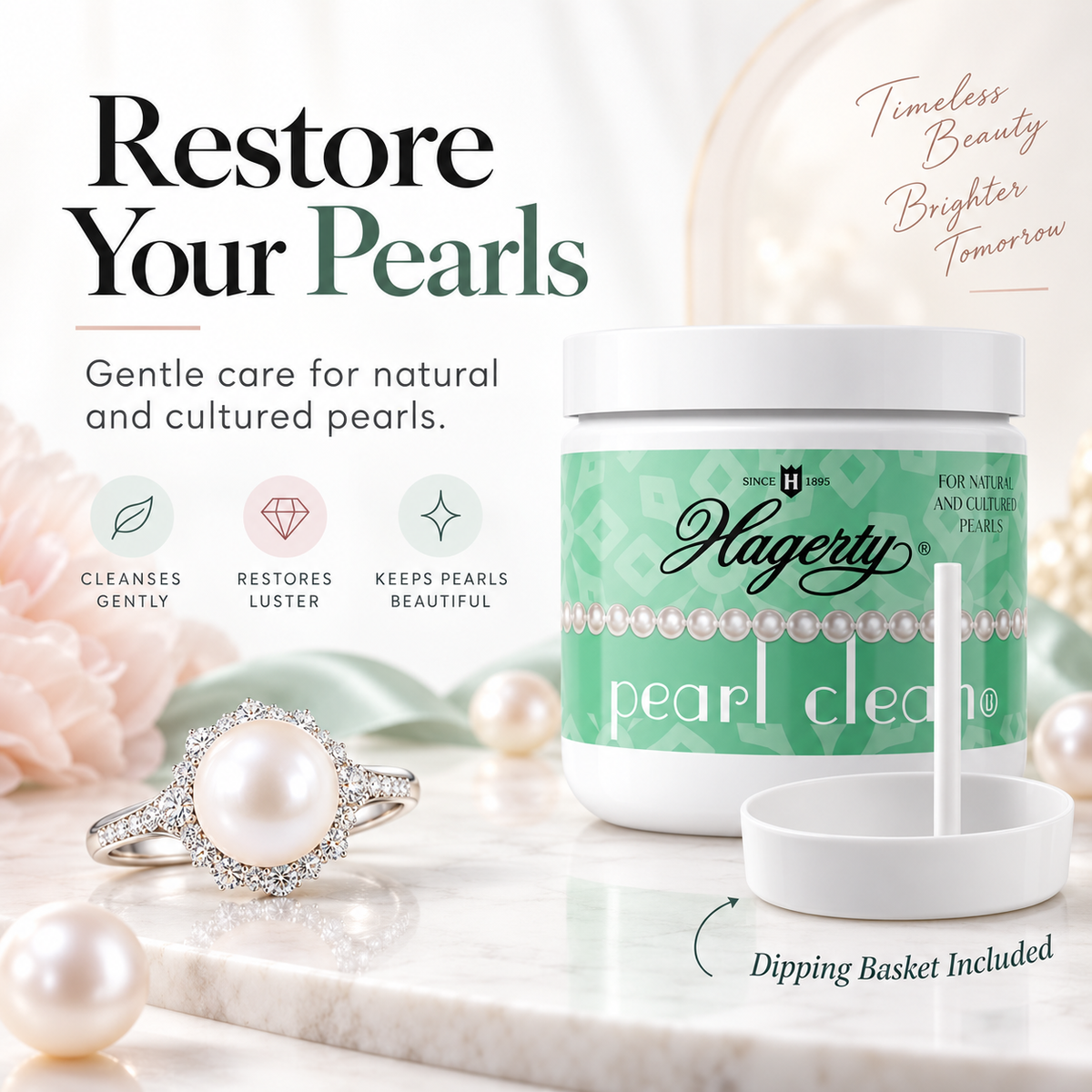 Hagerty Pearl Clean 7 Fl Oz – Natural & Cultured Pearl Jewelry Cleaner