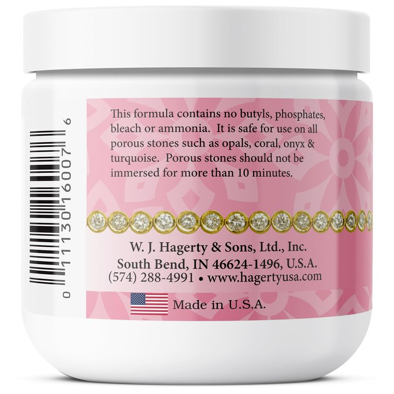 Hagerty Jewel Clean Jewelry Cleaner 7 fl oz with Dipping Basket & Brush