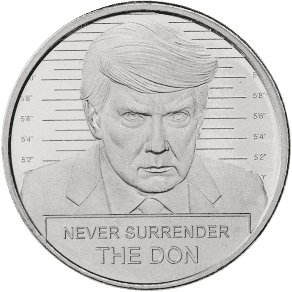 Donald Trump "Never Surrender The Don" White House 1 oz .999 Fine Silver Round
