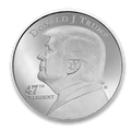 New Donald J. Trump 47th President White House 1 oz .999 Fine Silver Commemorative Round