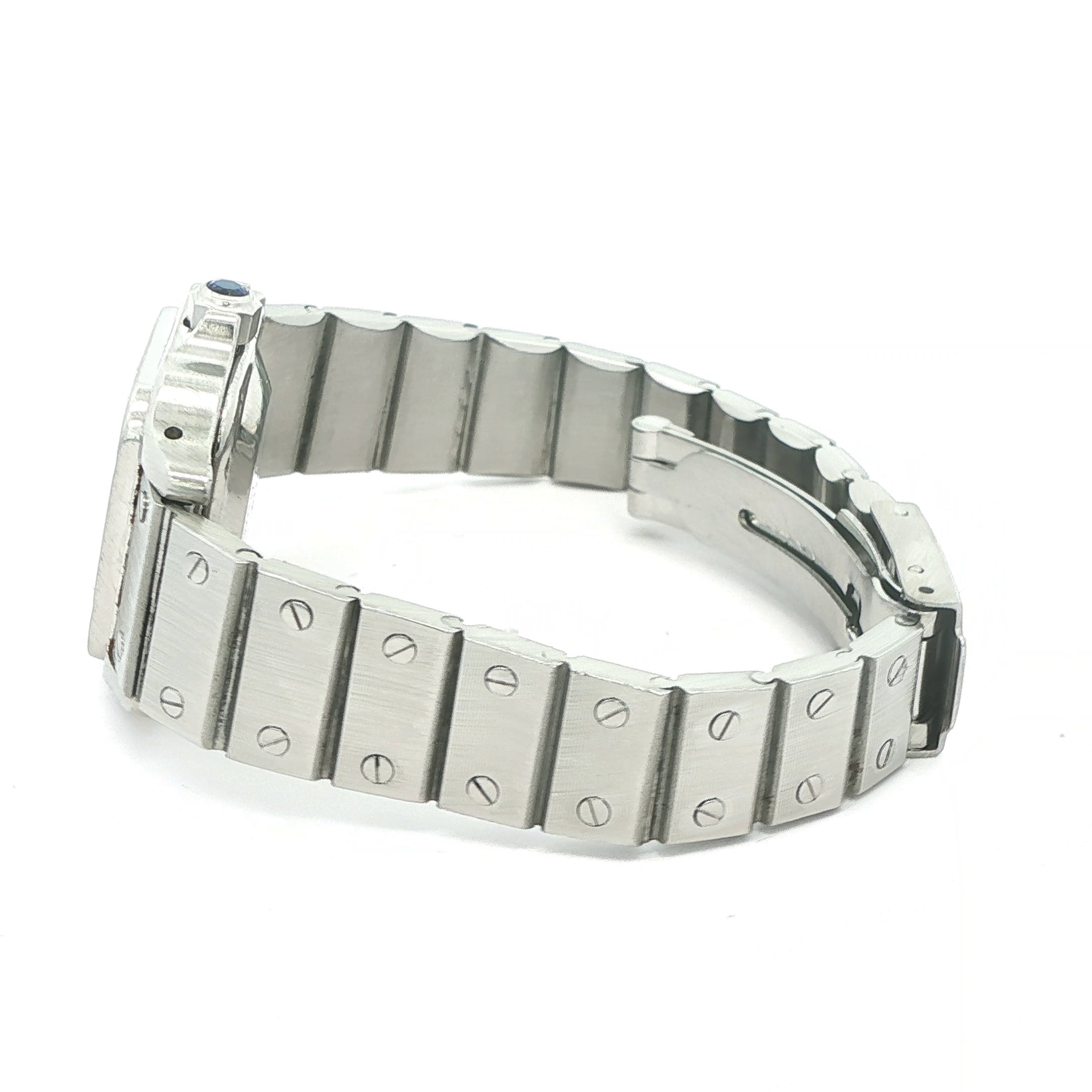 Vintage 1990s Cartier Santos Automatic Stainless Steel Watch | Swiss Made Estate Timepiece