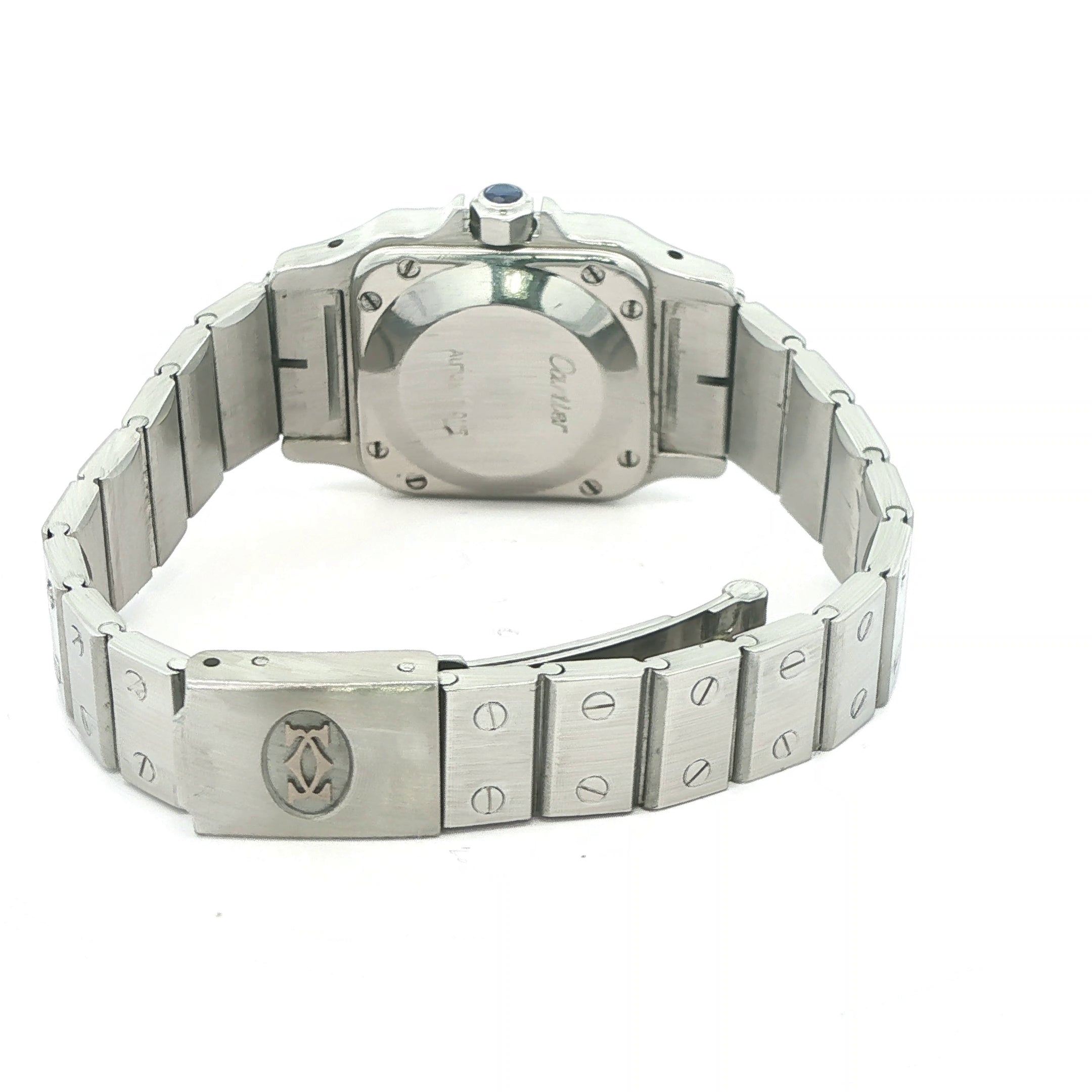 Vintage 1990s Cartier Santos Automatic Stainless Steel Watch | Swiss Made Estate Timepiece