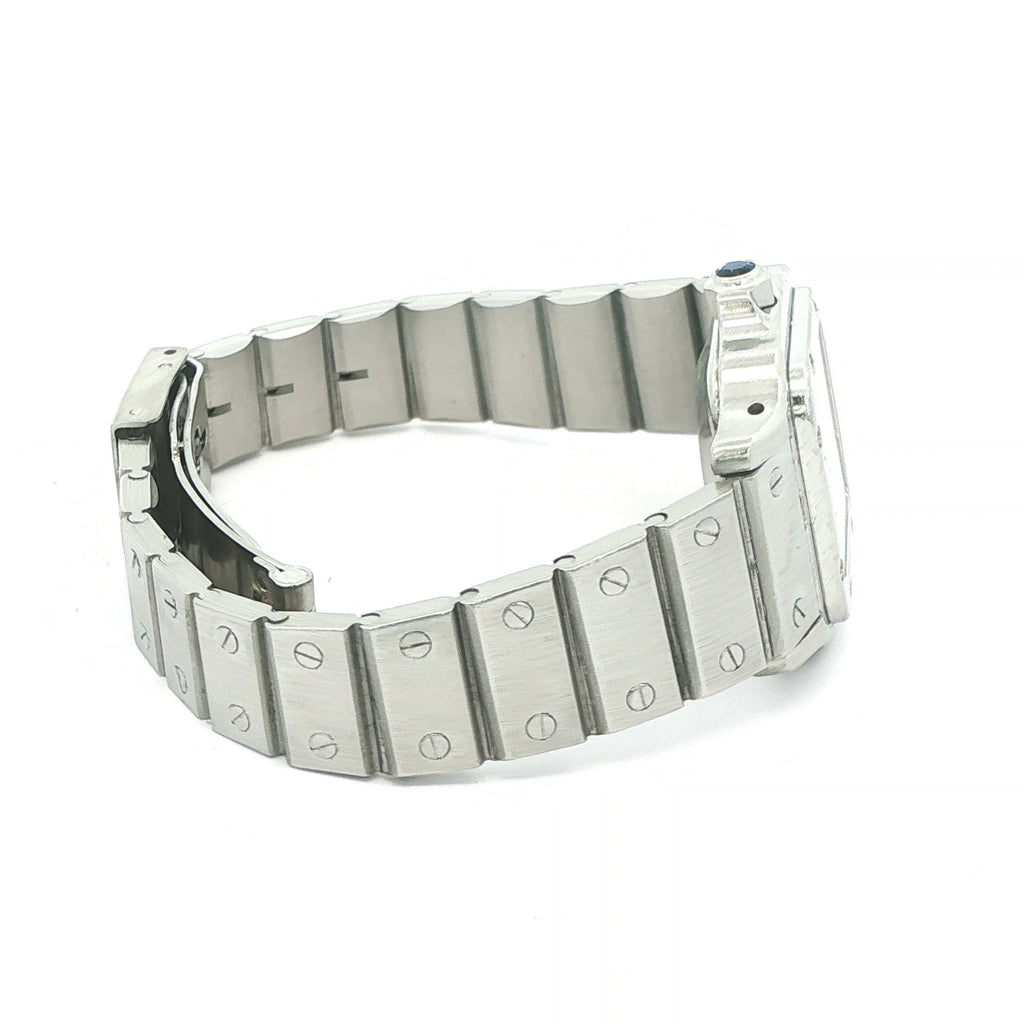 Vintage 1990s Cartier Santos Automatic Stainless Steel Watch | Swiss Made Estate Timepiece