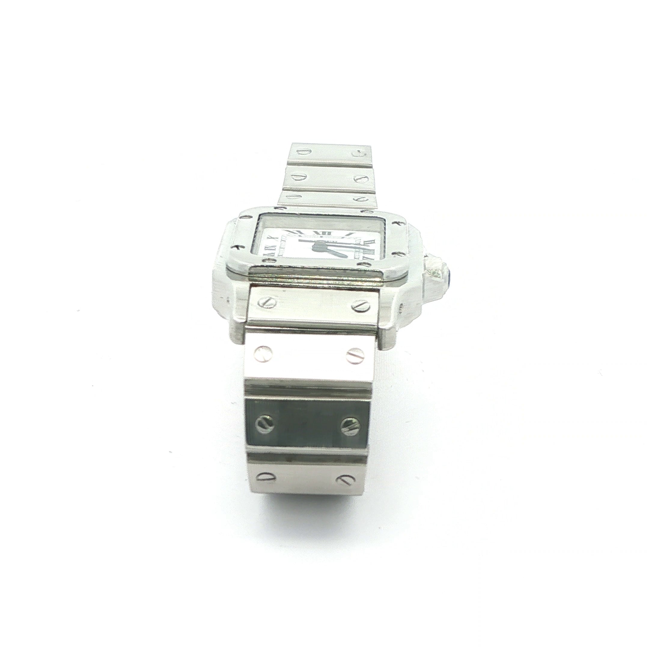 Vintage 1990s Cartier Santos Automatic Stainless Steel Watch | Swiss Made Estate Timepiece
