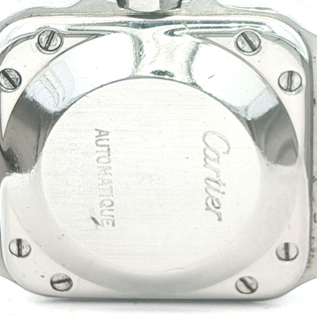 Vintage 1990s Cartier Santos Automatic Stainless Steel Watch | Swiss Made Estate Timepiece