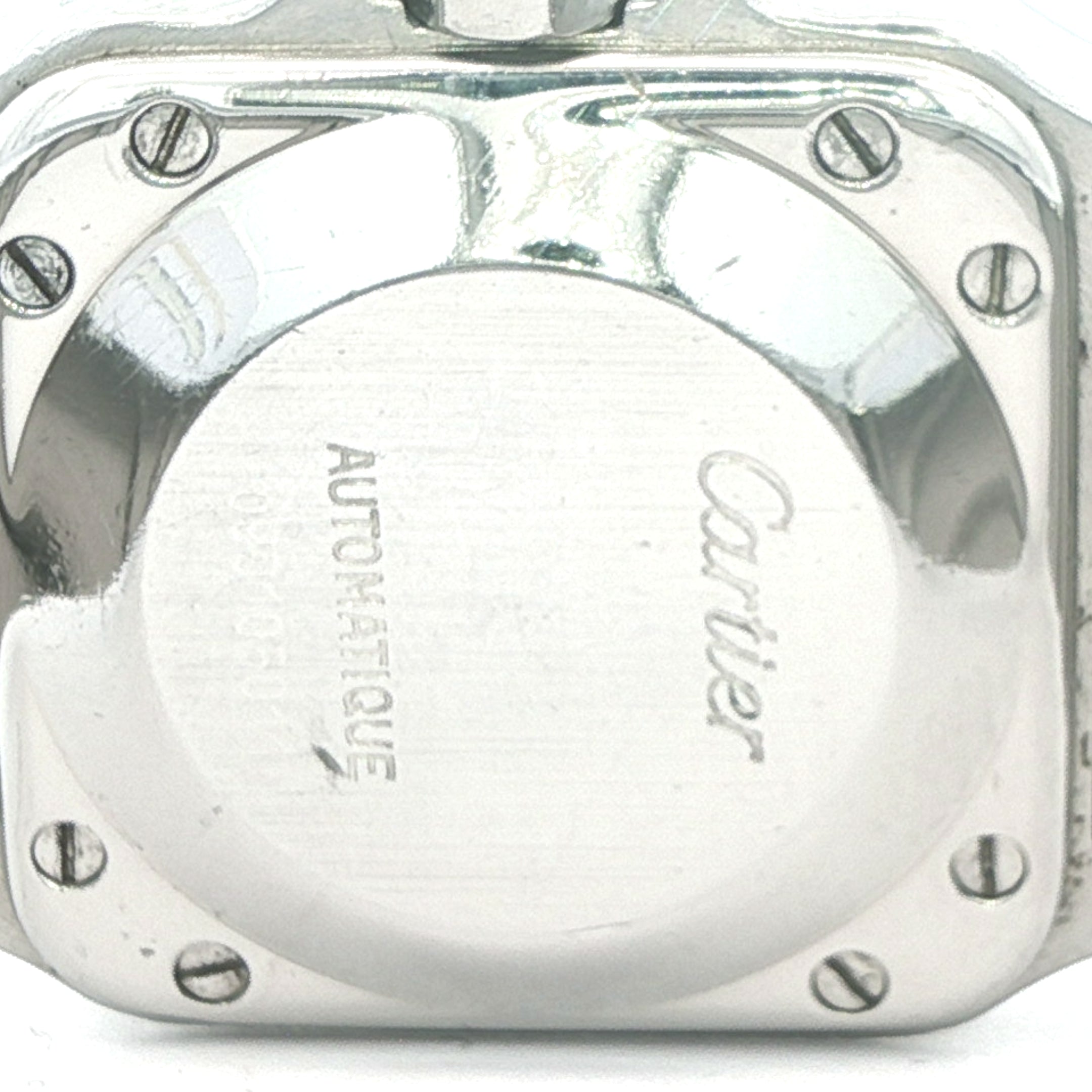 Vintage 1990s Cartier Santos Automatic Stainless Steel Watch | Swiss Made Estate Timepiece