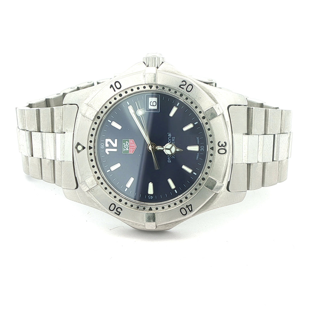 Estate TAG Heuer Professional 200M Blue Dial Quartz Watch Ref. WK1113-0 Circa 1990s