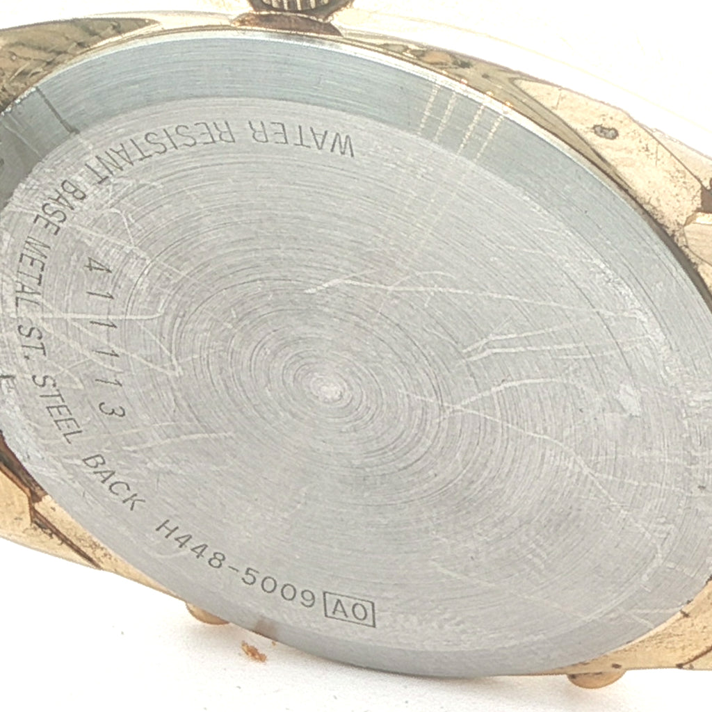 Estate Seiko Quartz H448-5009 Analog Digital Alarm Chronograph | 1980s Gold Tone