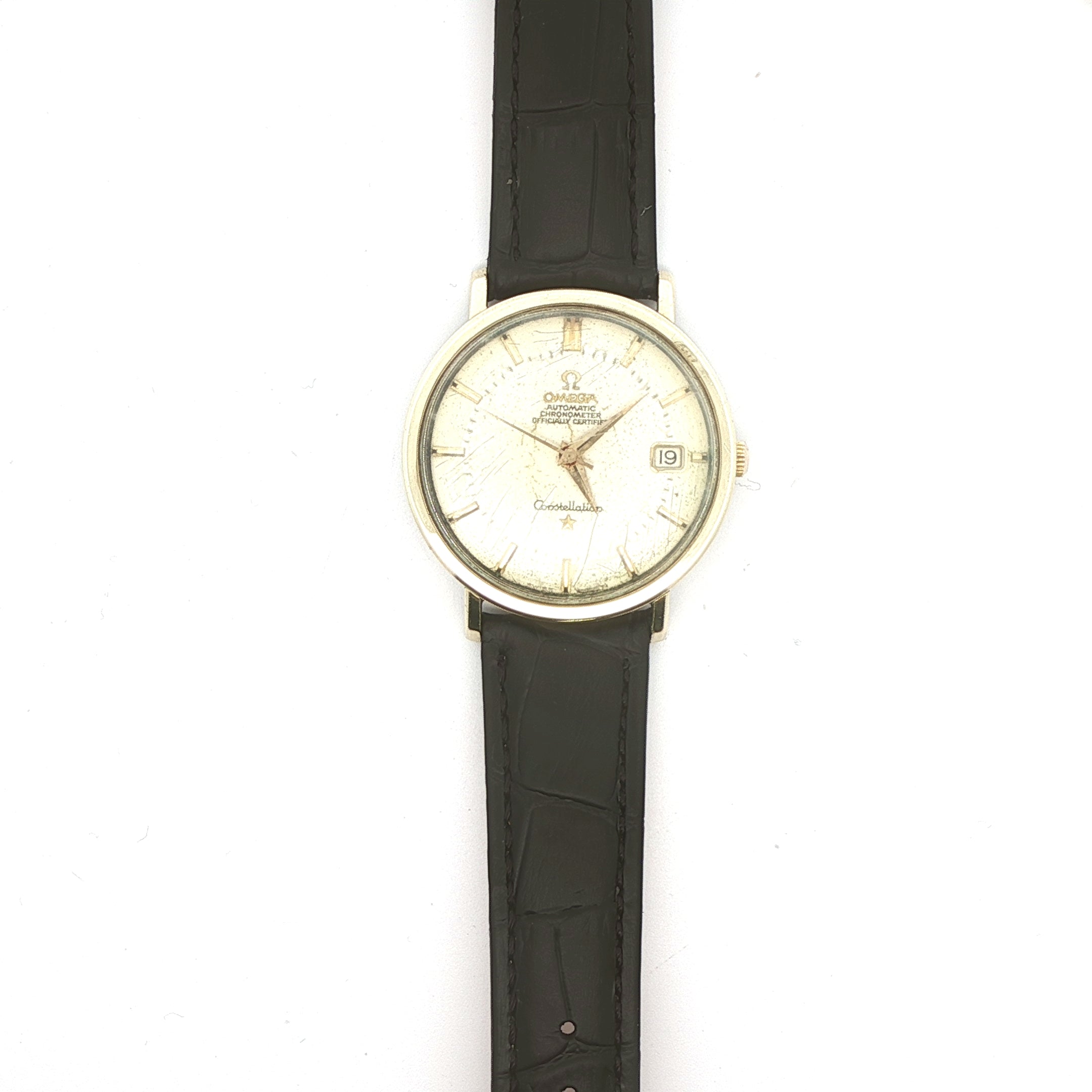 Estate 1966 Omega Constellation 14K Gold Automatic Chronometer – Ref. 168.004