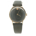 Estate 1960s Omega Swiss 14K Gold Mystery Dial Watch – Black Dial Manual Wind Vintage