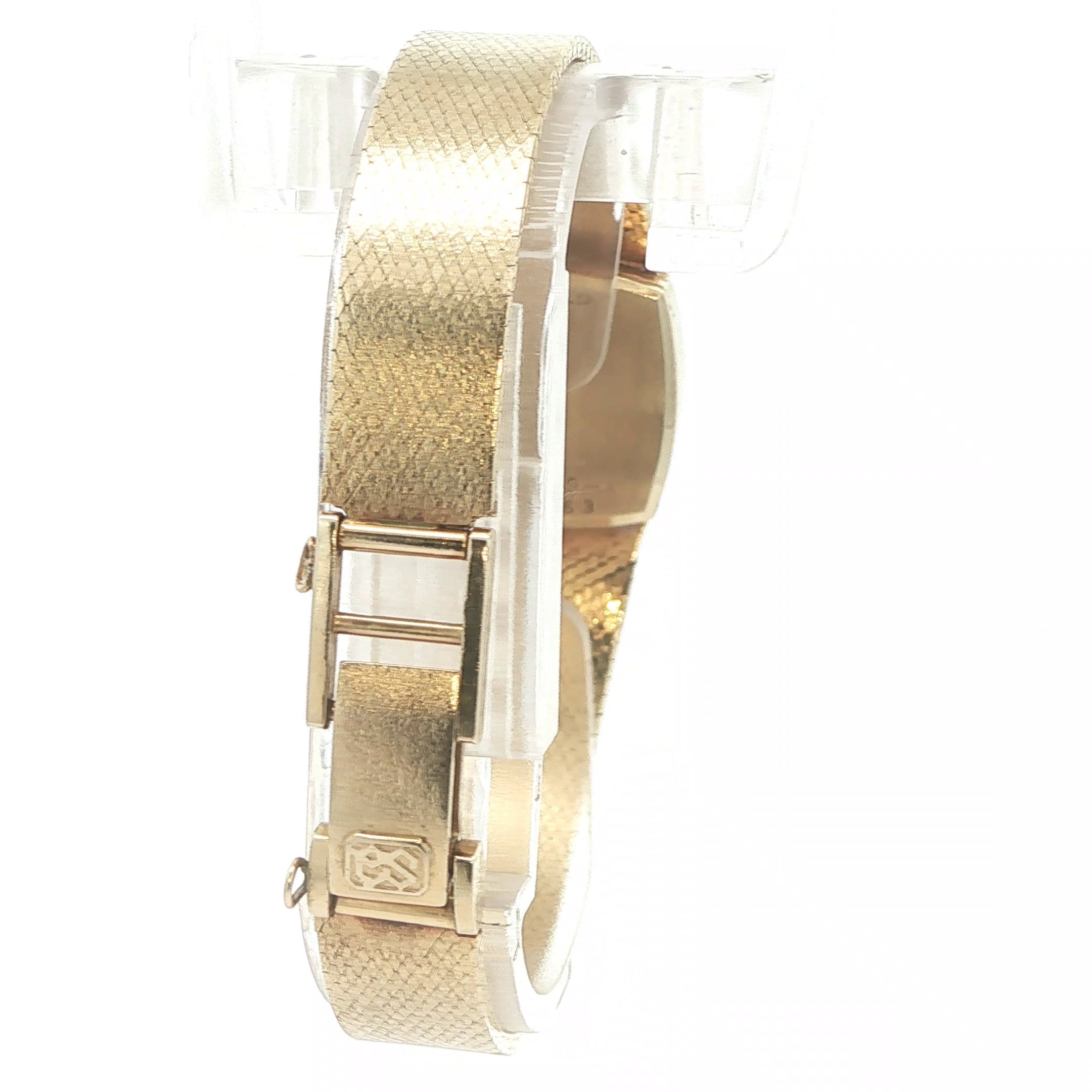 Estate Vintage 1980 Seiko Quartz 14K Yellow Gold Ladies Bracelet Watch