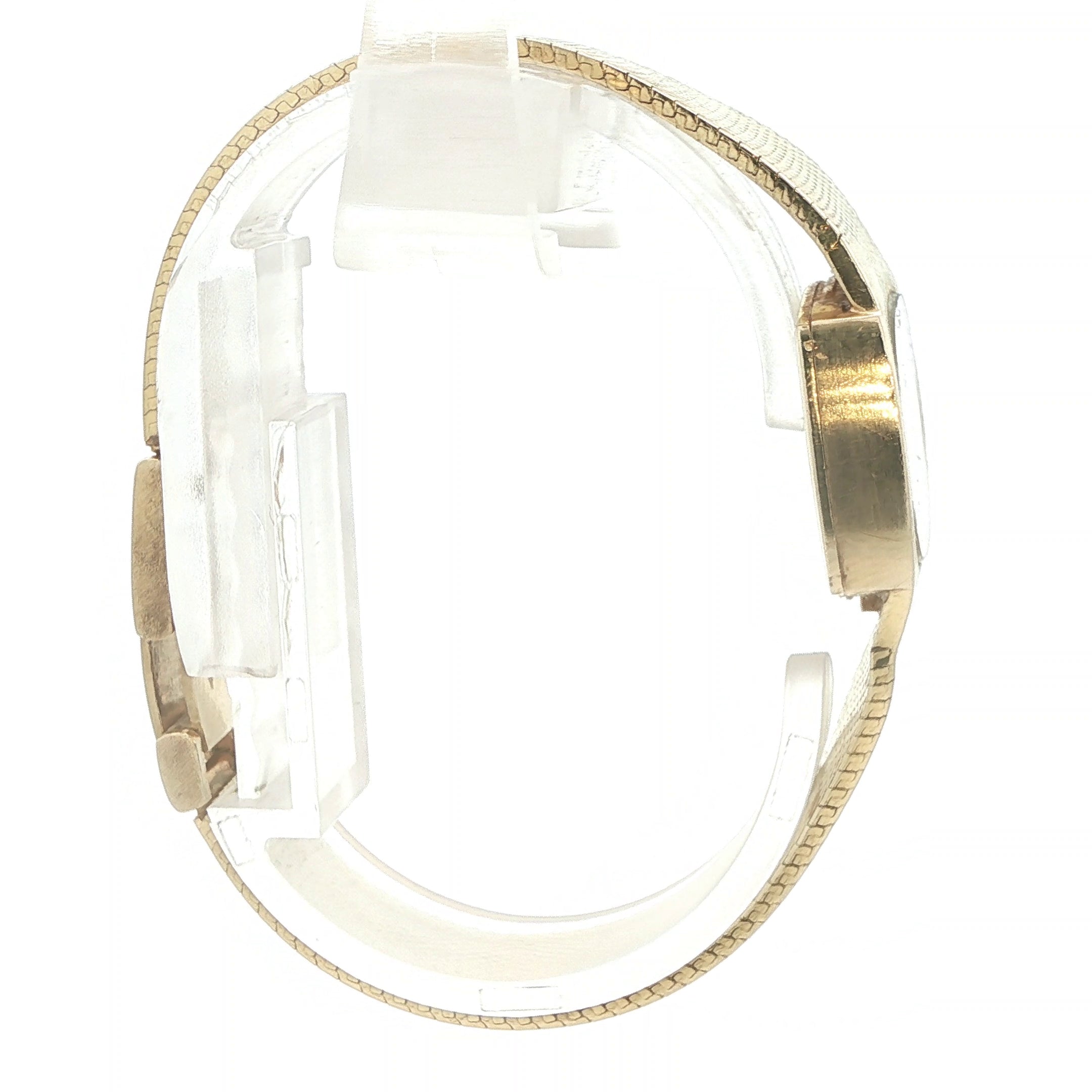 Estate Vintage 1980 Seiko Quartz 14K Yellow Gold Ladies Bracelet Watch