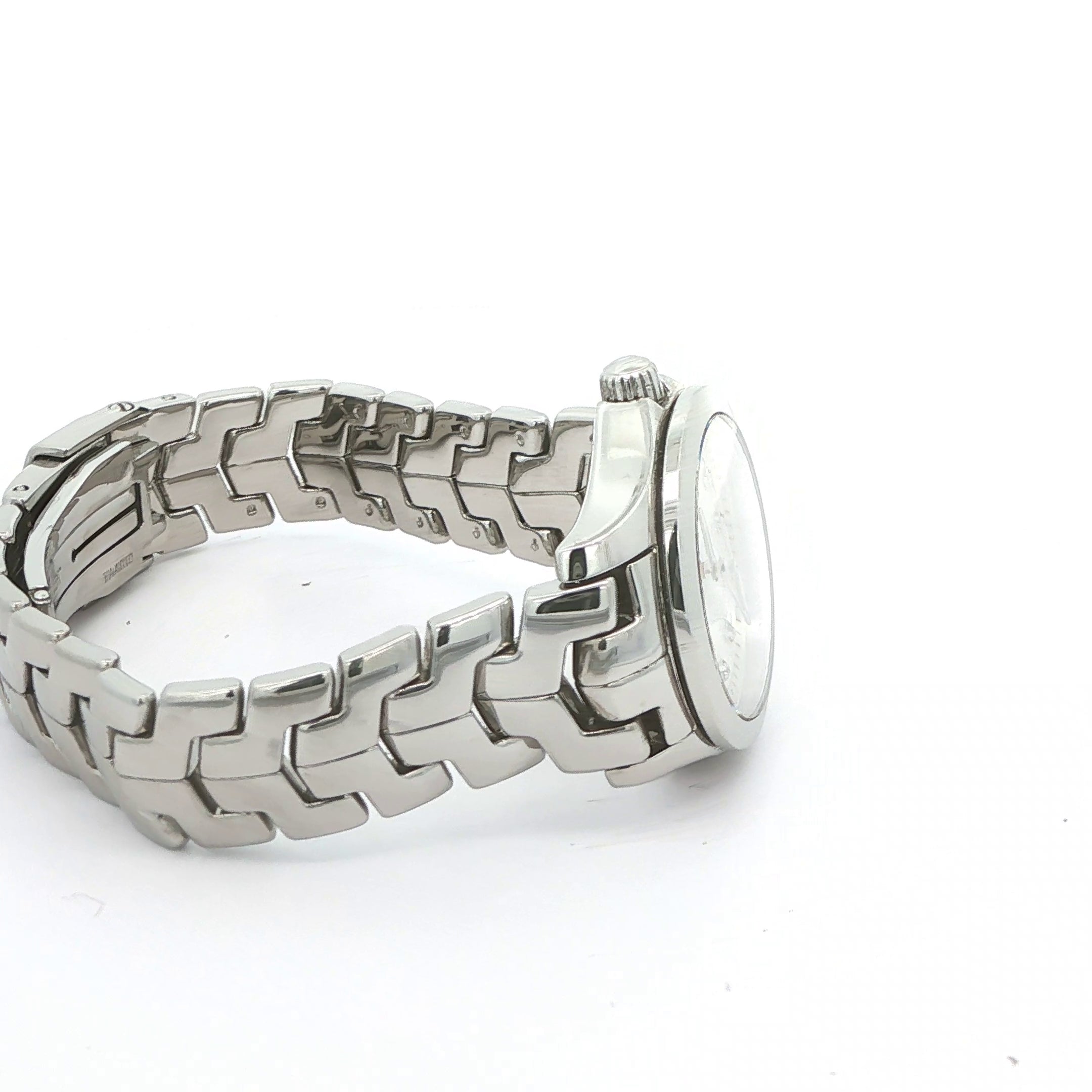 Estate TAG Heuer Link Professional 200M Diamond Dial Stainless Steel Watch c. 1990s–2000s