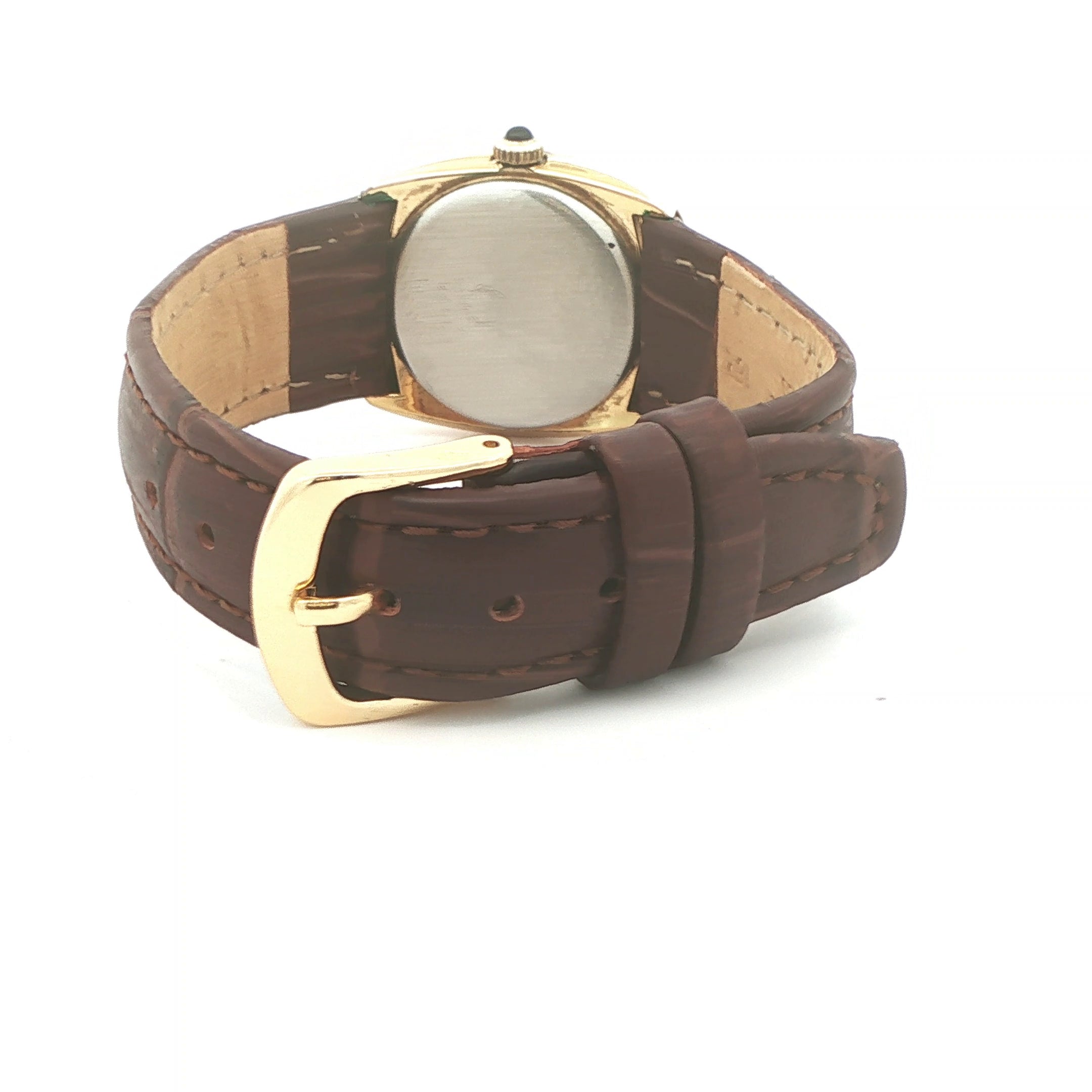 Estate Vintage 1980s Solvil et Titus Genève Swiss Quartz Roman Numeral Dress Watch Ref. 9496