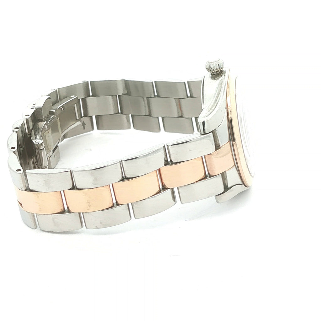 Estate Tissot T-Wave Swiss Quartz Two-Tone Mother-of-Pearl Dial Ladies Watch