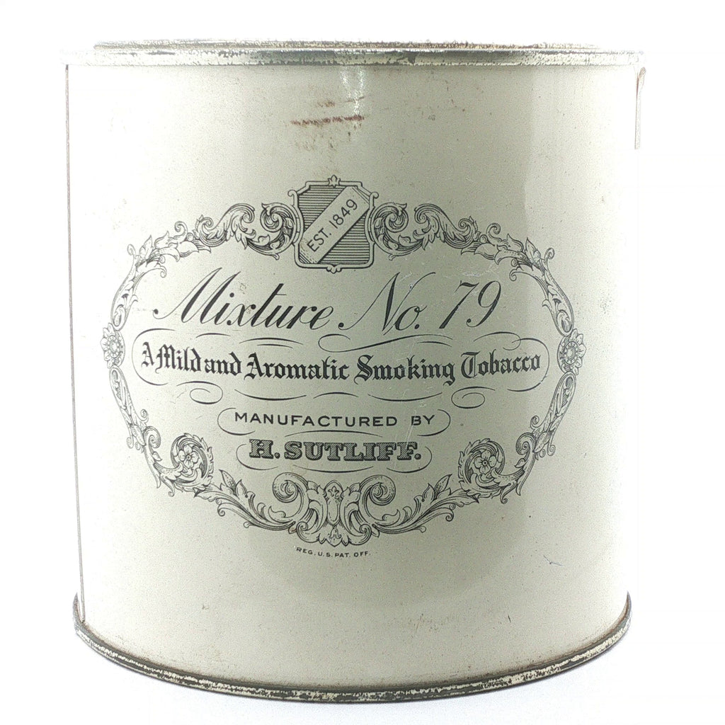 Vintage Estate Mixture No. 79 Sutliff Tobacco Co. 8 oz. Advertising Tin